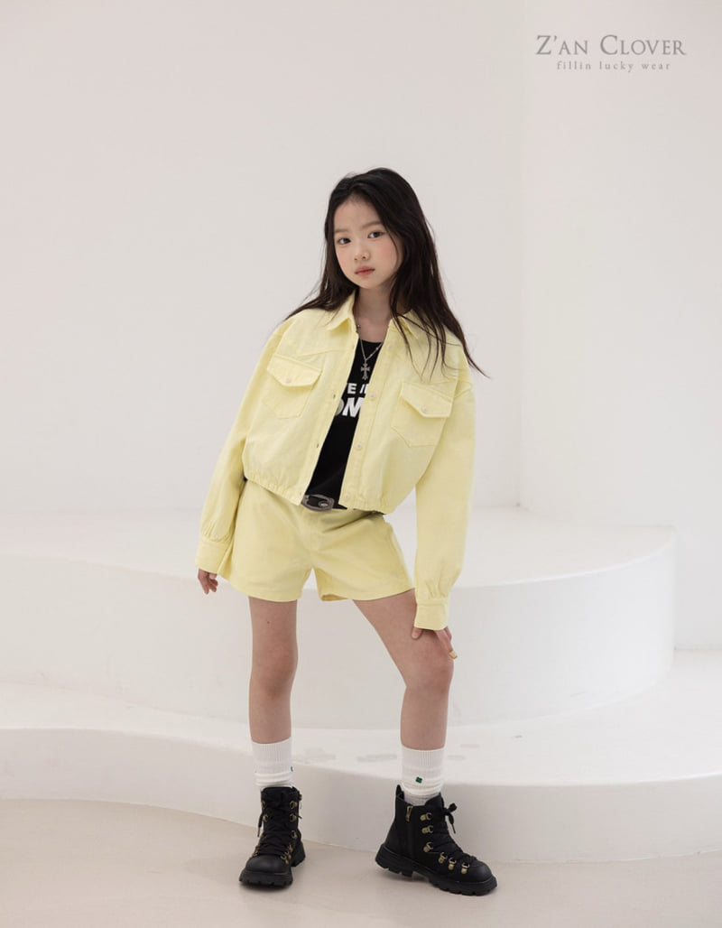 Zan Clover - Korean Children Fashion - #childofig - Short Cotton Pants - 10