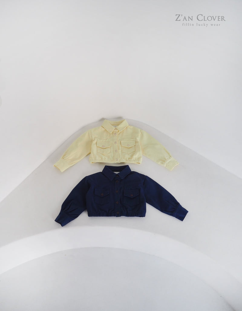 Zan Clover - Korean Children Fashion - #childrensboutique - Classic Crop Jacket (Kids) - 3