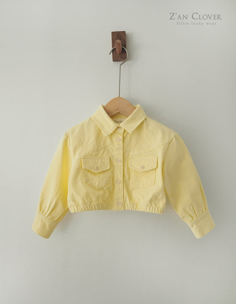 Zan Clover - Korean Children Fashion - #childrensboutique - Classic Crop Jacket (Kids) - 4