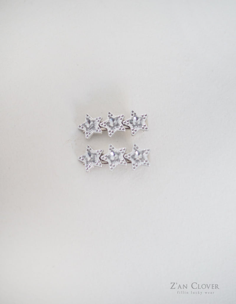 Zan Clover - Korean Children Fashion - #designkidswear - Cubic Star Hair Claw - 3