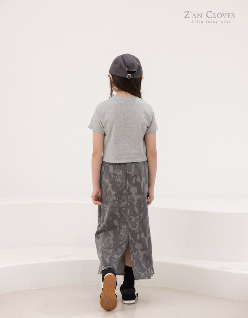 Zan Clover - Korean Children Fashion - #fashionkids - Camo Long Skirt - 12