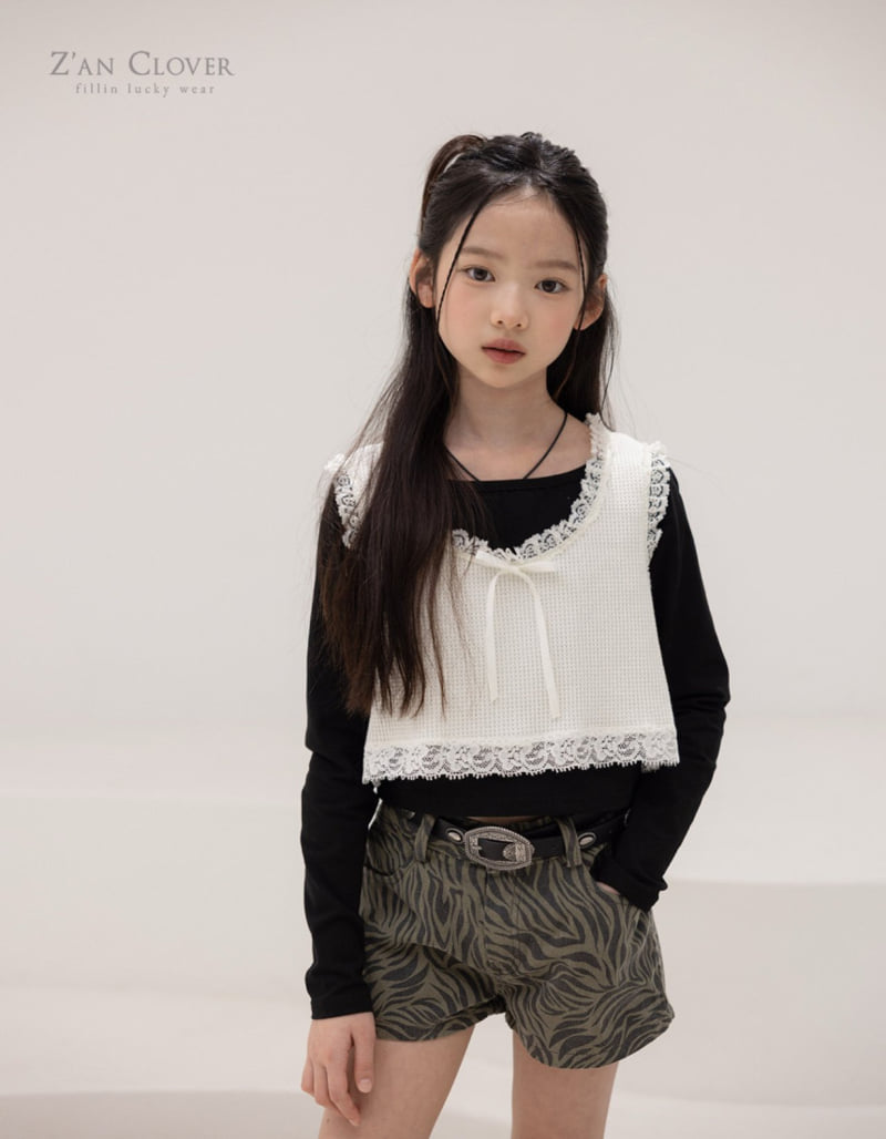 Zan Clover - Korean Children Fashion - #fashionkids - Crop Bustier - 11