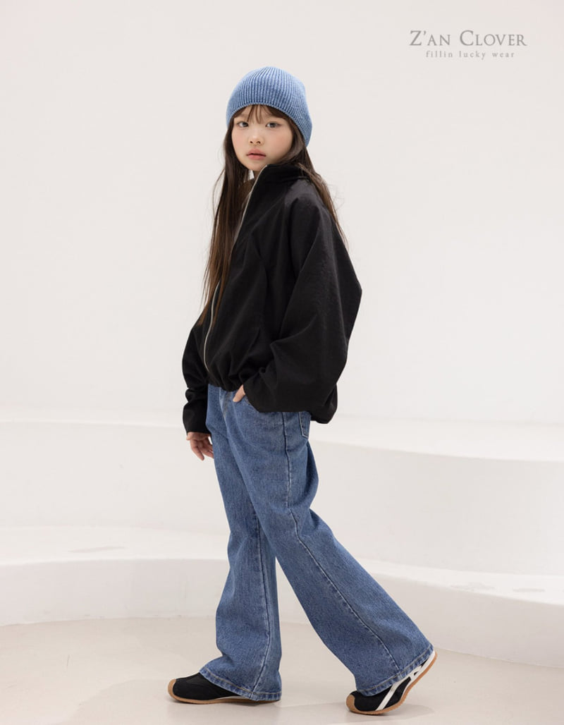 Zan Clover - Korean Children Fashion - #fashionkids - Denim Flare Pants - 10