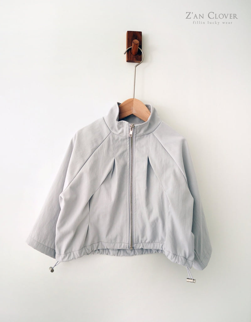 Zan Clover - Korean Children Fashion - #fashionkids - Balloon Fit String Zip-Up (Junior) - 5