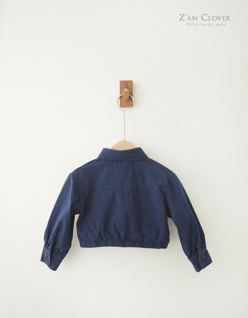 Zan Clover - Korean Children Fashion - #kidsshorts - Classic Crop Jacket (Kids) - 7