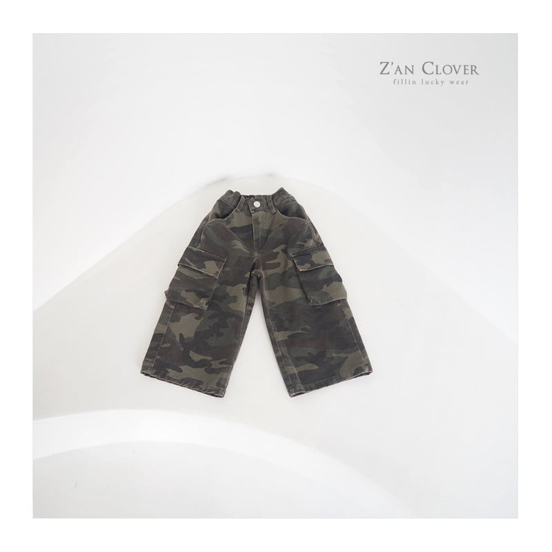 Zan Clover - Korean Children Fashion - #kidsshorts - Wide Cargo Pants