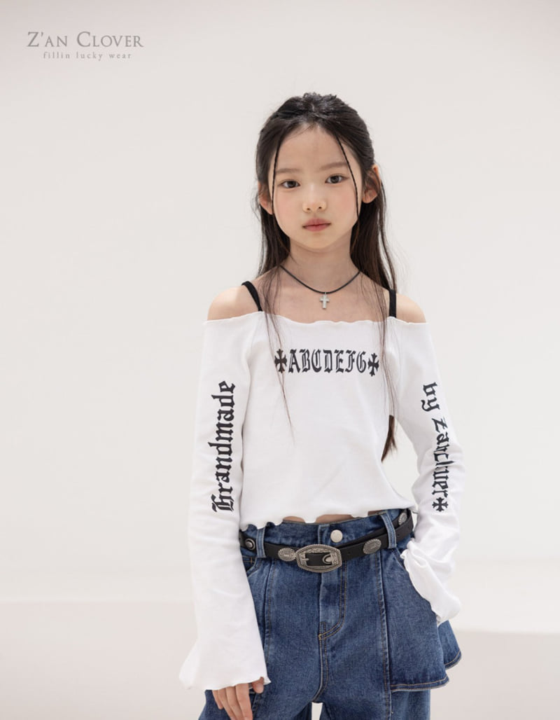 Zan Clover - Korean Children Fashion - #kidsshorts - Chrome Bell-Bottom Tee - 10