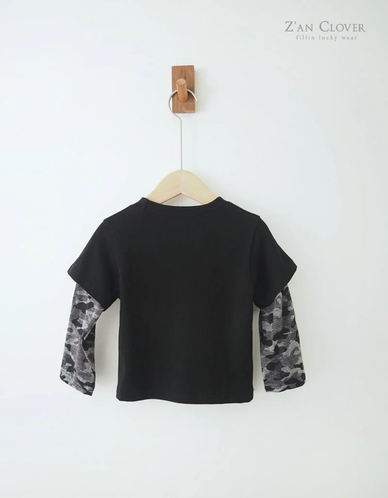 Zan Clover - Korean Children Fashion - #kidsshorts - Army Layered Tee - 5