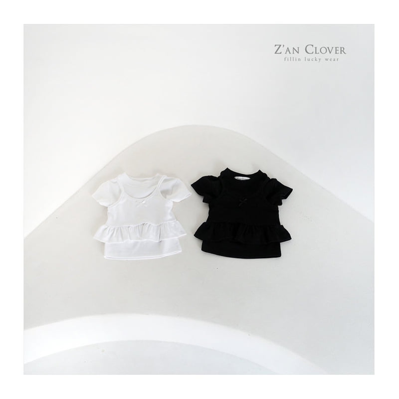 Zan Clover - Korean Children Fashion - #kidsshorts - Frill Bustier Set-Up