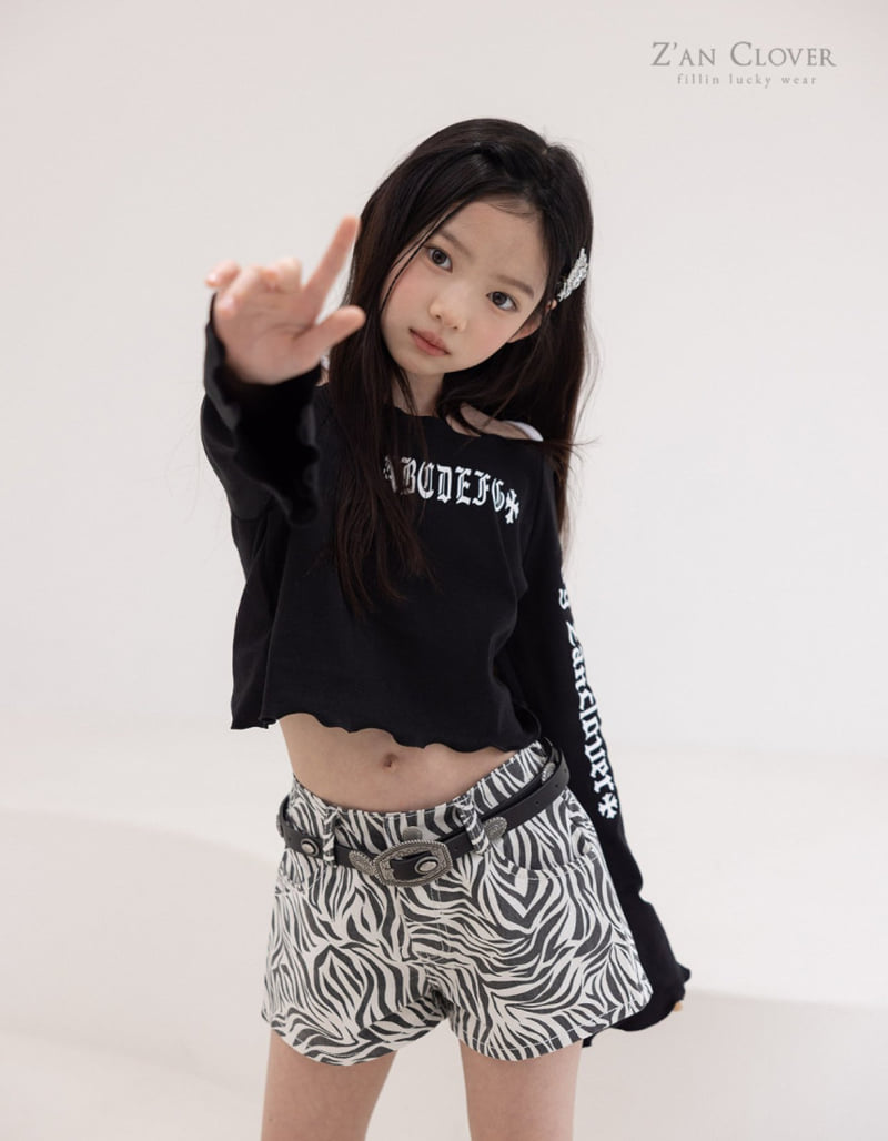 Zan Clover - Korean Children Fashion - #kidsstore - Chrome Bell-Bottom Tee - 11
