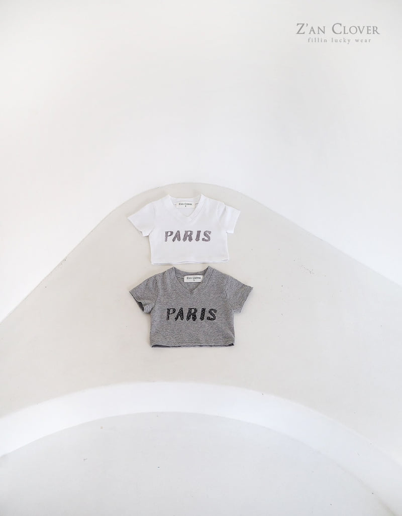 Zan Clover - Korean Children Fashion - #kidsstore - Hotfix Paris Tee - 3