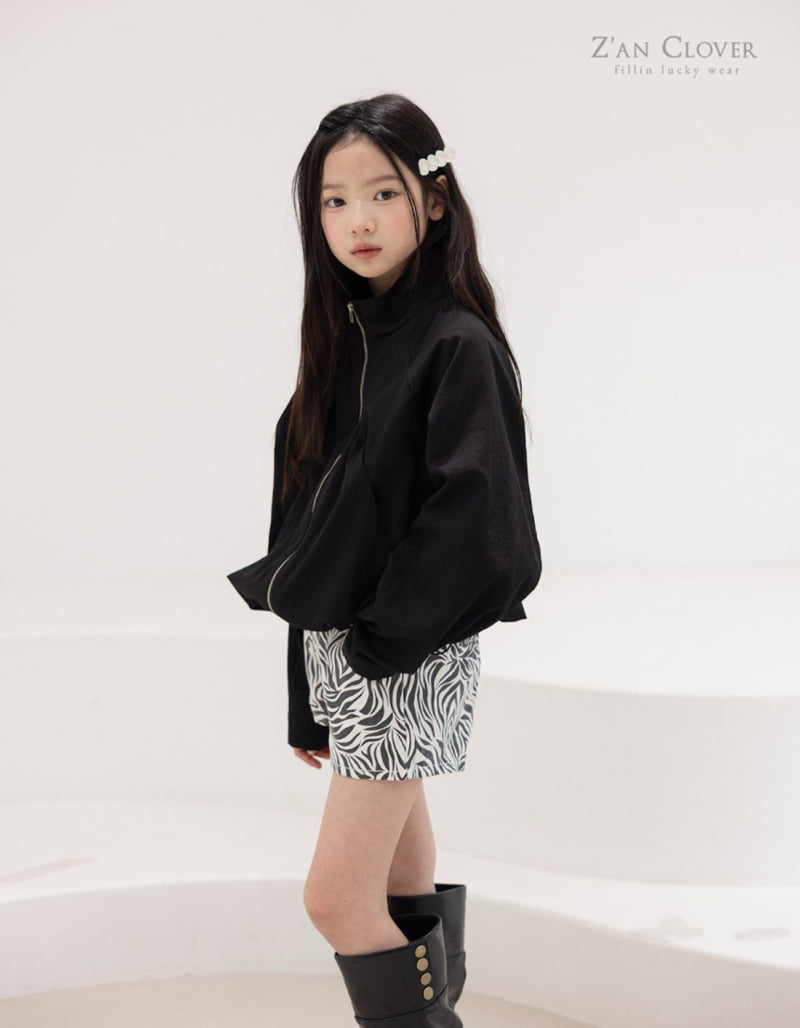 Zan Clover - Korean Children Fashion - #kidzfashiontrend - Balloon Fit String Zip-Up (Junior) - 8