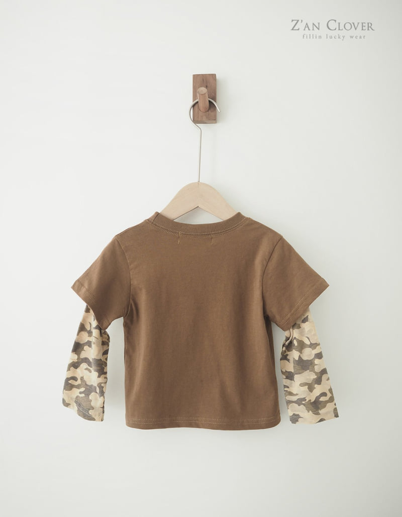 Zan Clover - Korean Children Fashion - #kidzfashiontrend - Army Layered Tee - 7