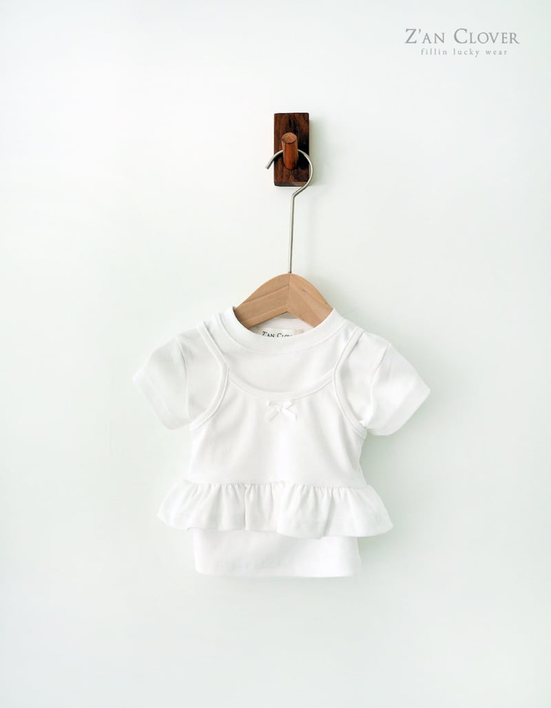 Zan Clover - Korean Children Fashion - #kidzfashiontrend - Frill Bustier Set-Up - 3
