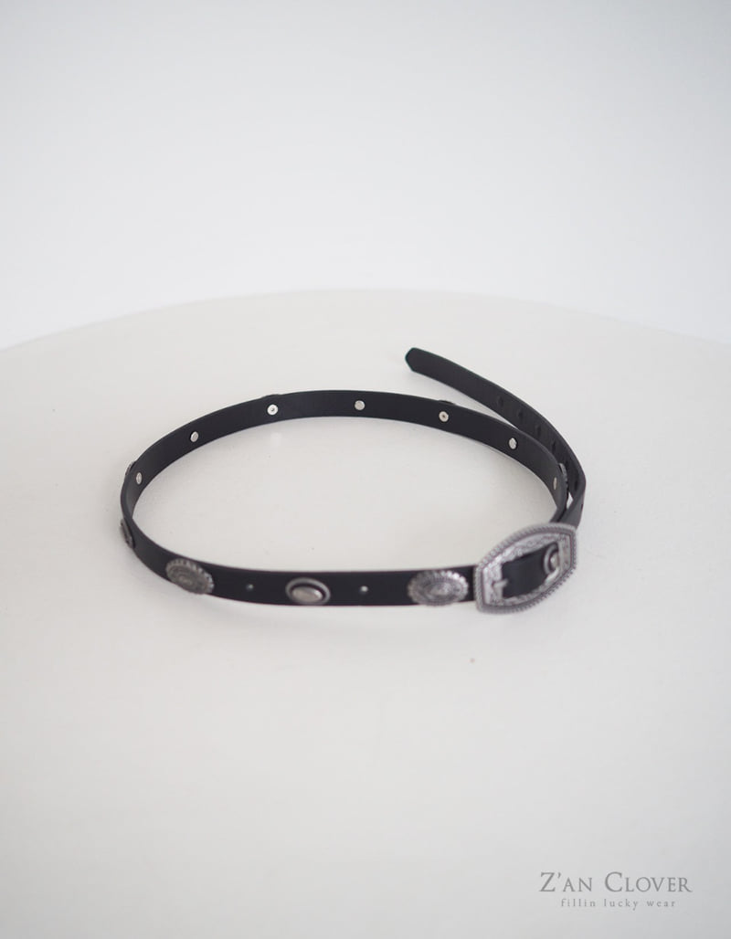 Zan Clover - Korean Children Fashion - #kidsstore - Oval Concho Belt - 4