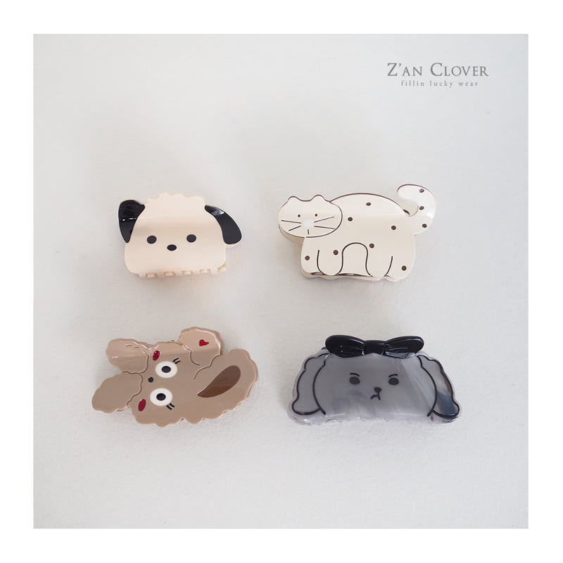 Zan Clover - Korean Children Fashion - #kidzfashiontrend - Animal Hair Claw
