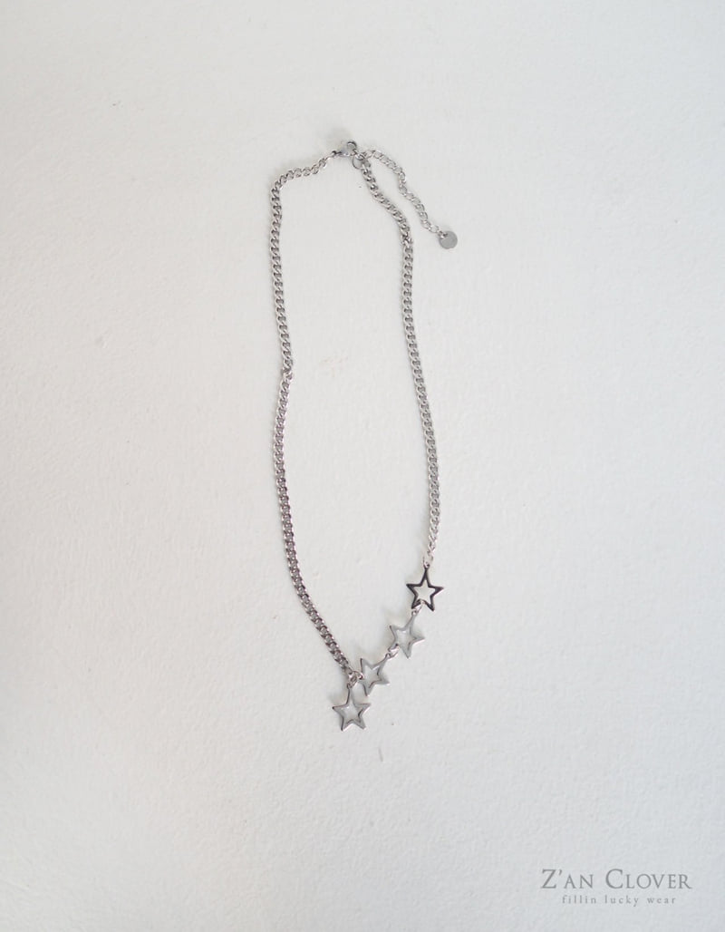 Zan Clover - Korean Children Fashion - #littlefashionista - Four Star Necklace - 2
