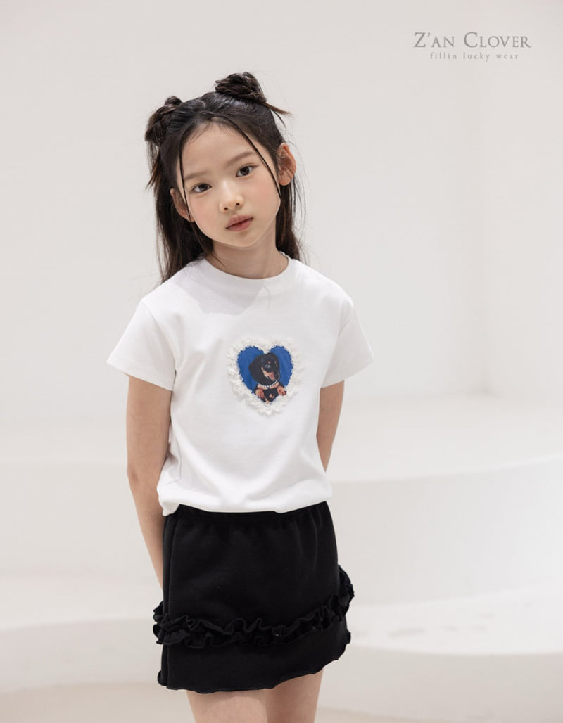 Zan Clover - Korean Children Fashion - #littlefashionista - Puppy Lace Tee - 9