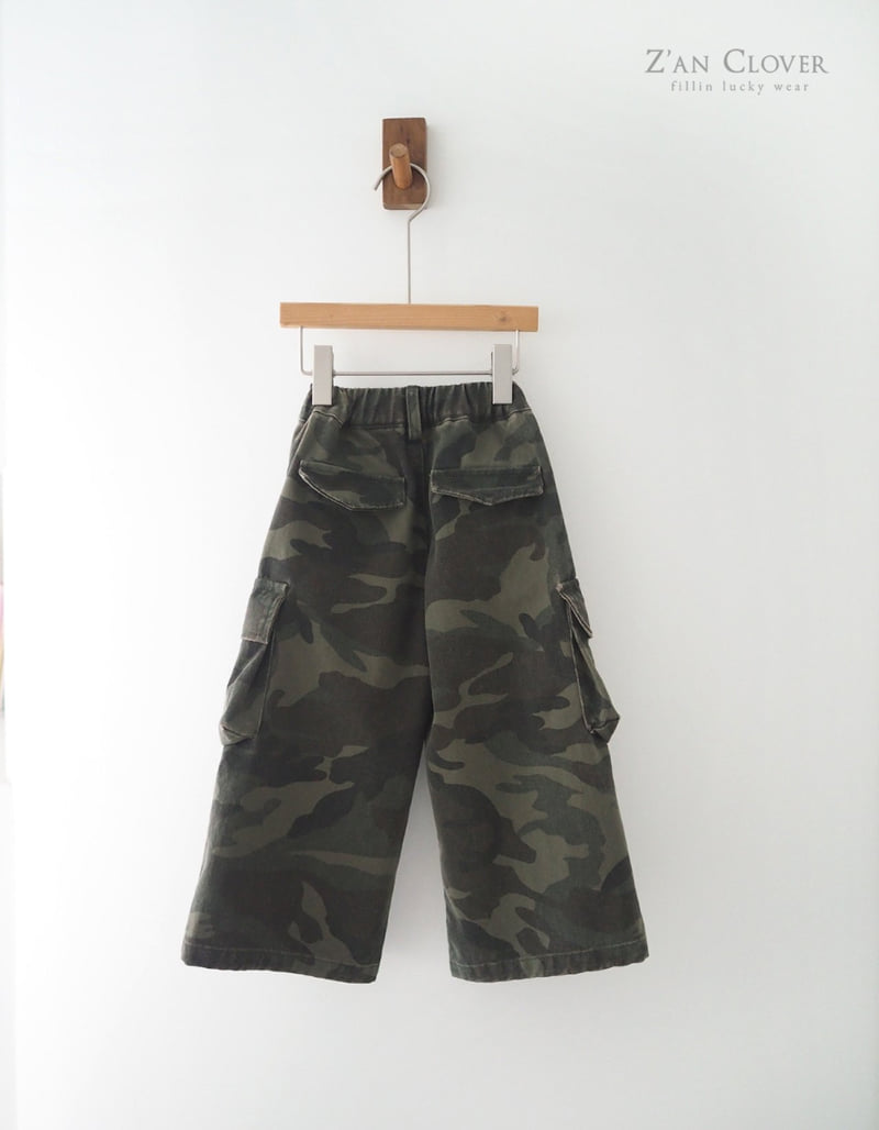 Zan Clover - Korean Children Fashion - #littlefashionista - Wide Cargo Pants - 5