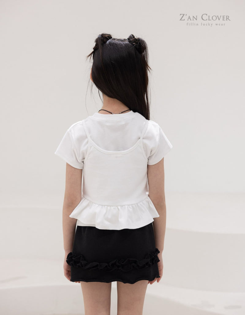 Zan Clover - Korean Children Fashion - #littlefashionista - Frill Sweat Skirt - 12