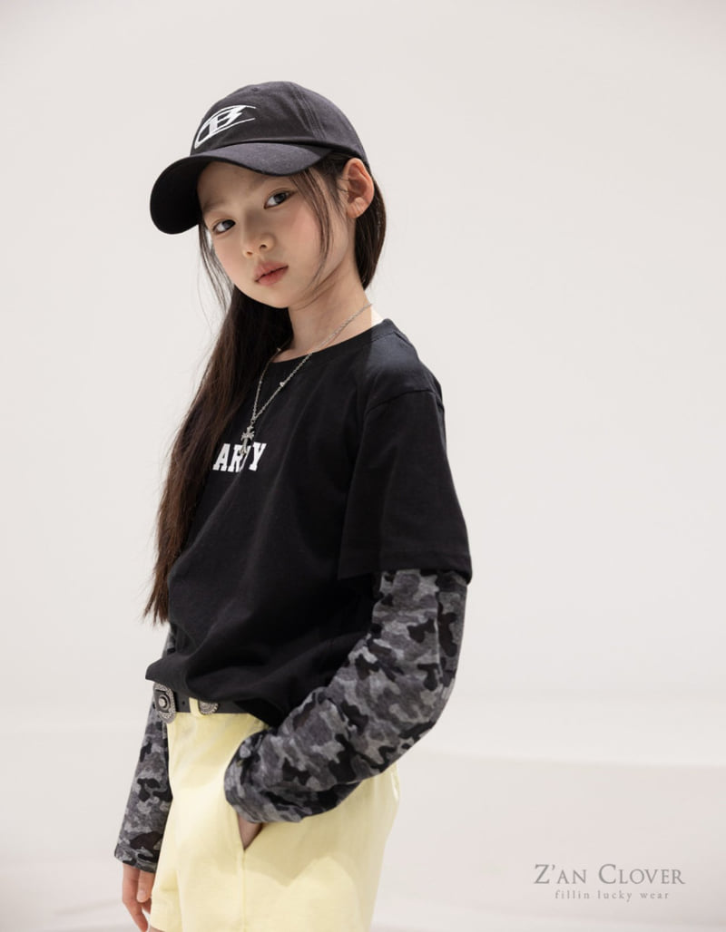 Zan Clover - Korean Children Fashion - #littlefashionista - Army Layered Tee - 9