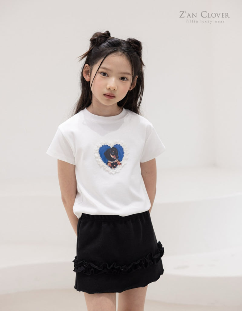 Zan Clover - Korean Children Fashion - #magicofchildhood - Puppy Lace Tee - 10