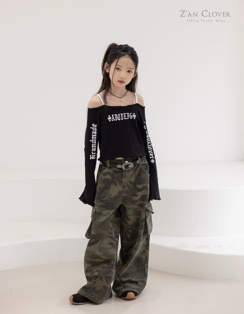 Zan Clover - Korean Children Fashion - #magicofchildhood - Wide Cargo Pants - 6