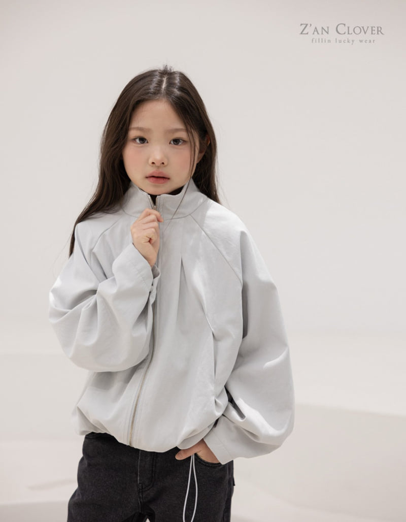 Zan Clover - Korean Children Fashion - #magicofchildhood - Balloon Fit String Zip-Up (Kids) - 12