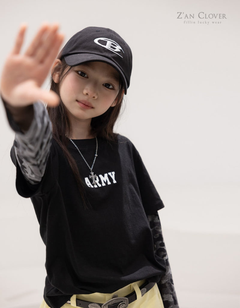 Zan Clover - Korean Children Fashion - #magicofchildhood - Army Layered Tee - 10