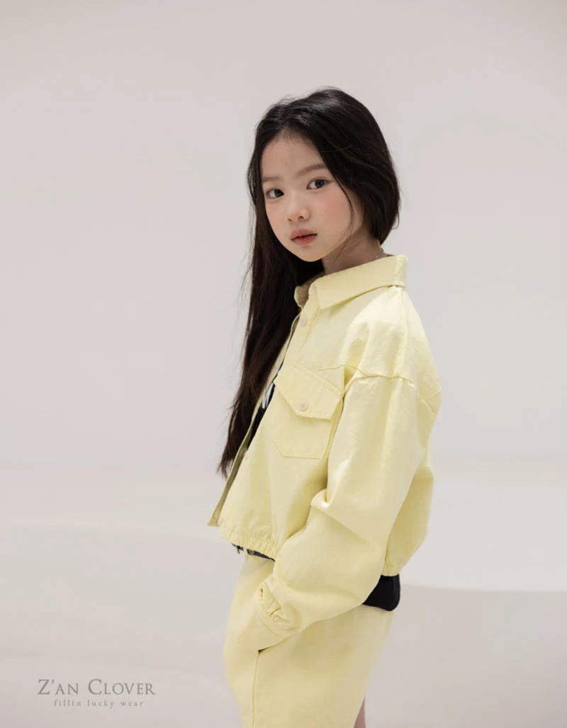 Zan Clover - Korean Children Fashion - #minifashionista - Classic Crop Jacket (Junior) - 12