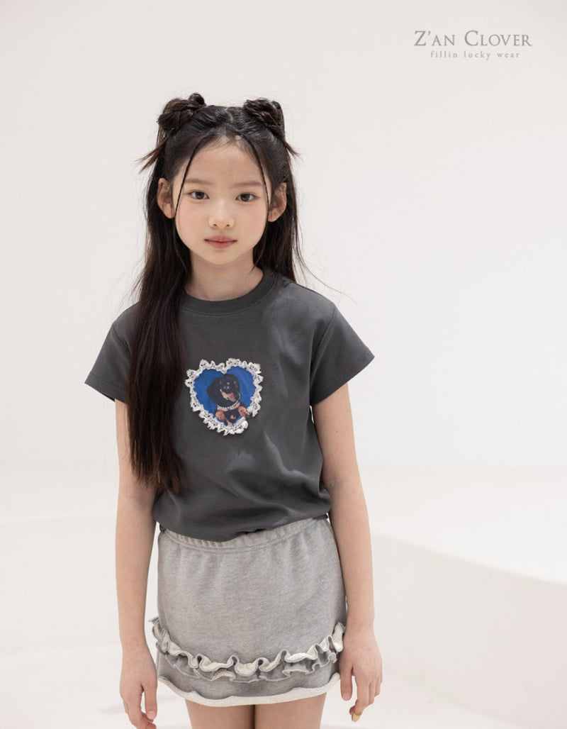 Zan Clover - Korean Children Fashion - #minifashionista - Puppy Lace Tee - 11
