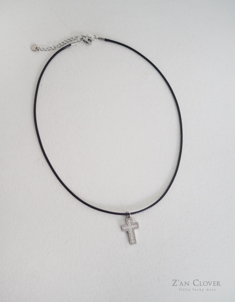 Zan Clover - Korean Children Fashion - #prettylittlegirls - Cubic Cross Necklace - 3