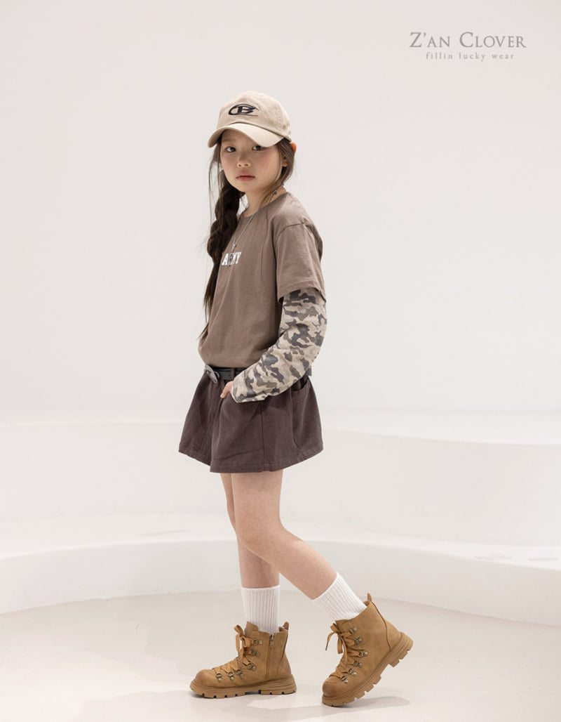 Zan Clover - Korean Children Fashion - #prettylittlegirls - Army Layered Tee - 12