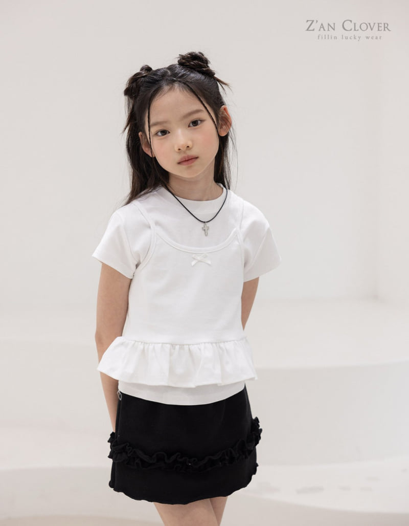 Zan Clover - Korean Children Fashion - #stylishchildhood - Frill Bustier Set-Up - 11
