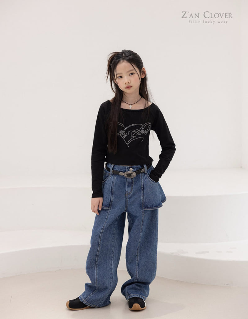 Zan Clover - Korean Children Fashion - #stylishchildhood - Cubic Heart Tee - 8