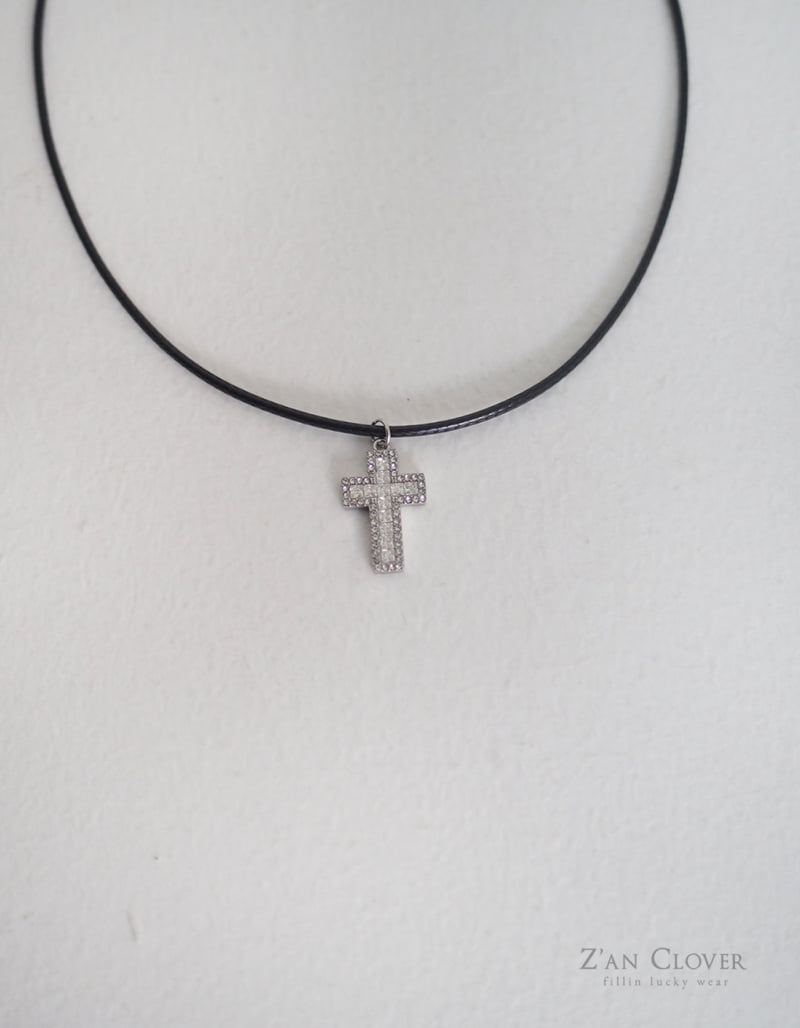 Zan Clover - Korean Children Fashion - #prettylittlegirls - Cubic Cross Necklace - 4