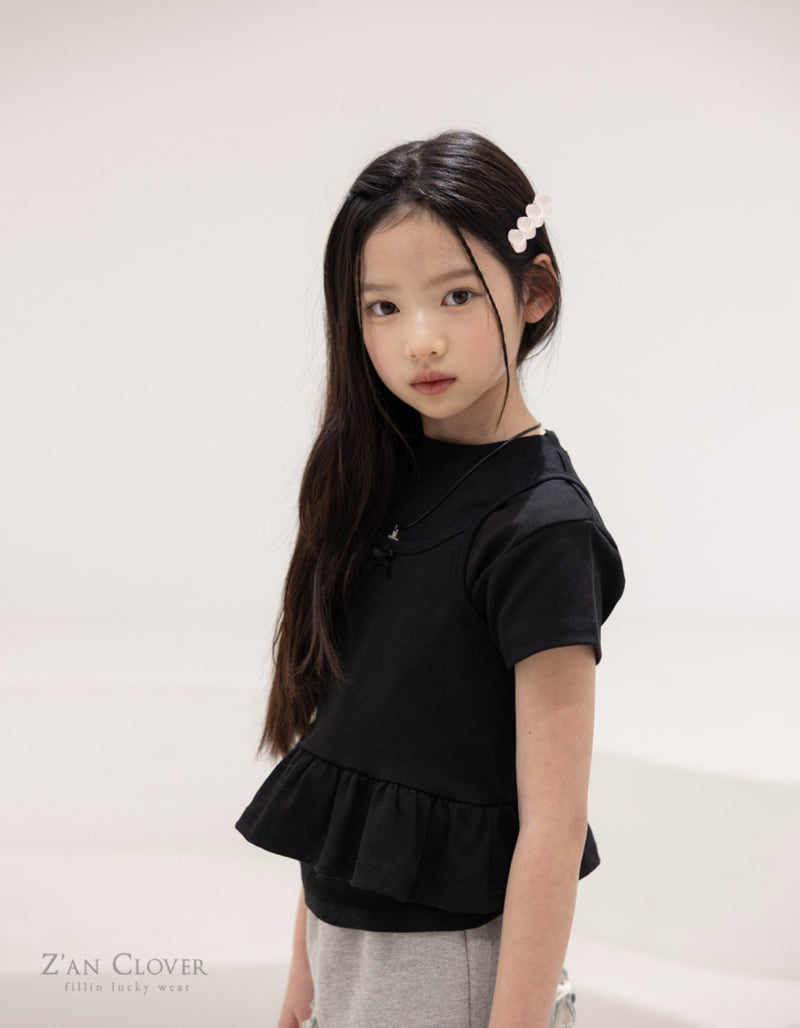 Zan Clover - Korean Children Fashion - #todddlerfashion - Frill Bustier Set-Up - 9