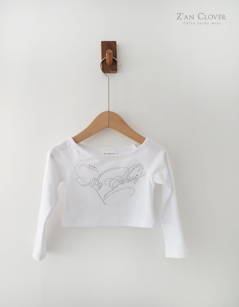 Zan Clover - Korean Children Fashion - #todddlerfashion - Cubic Heart Tee - 6