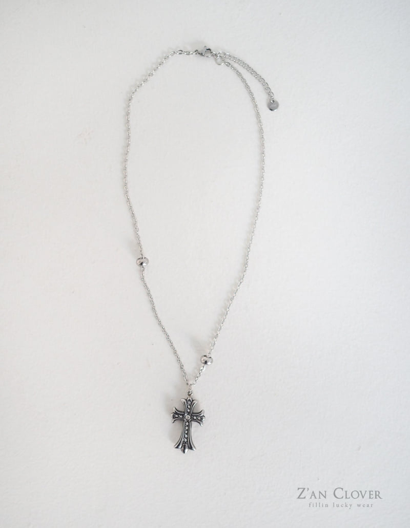 Zan Clover - Korean Children Fashion - #toddlerclothing - Reversible Cross Necklace - 3