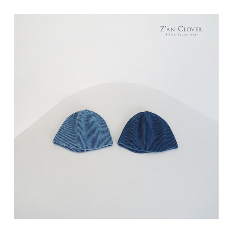 Zan Clover - Korean Children Fashion - #toddlerclothing - Washed Denim Beanie
