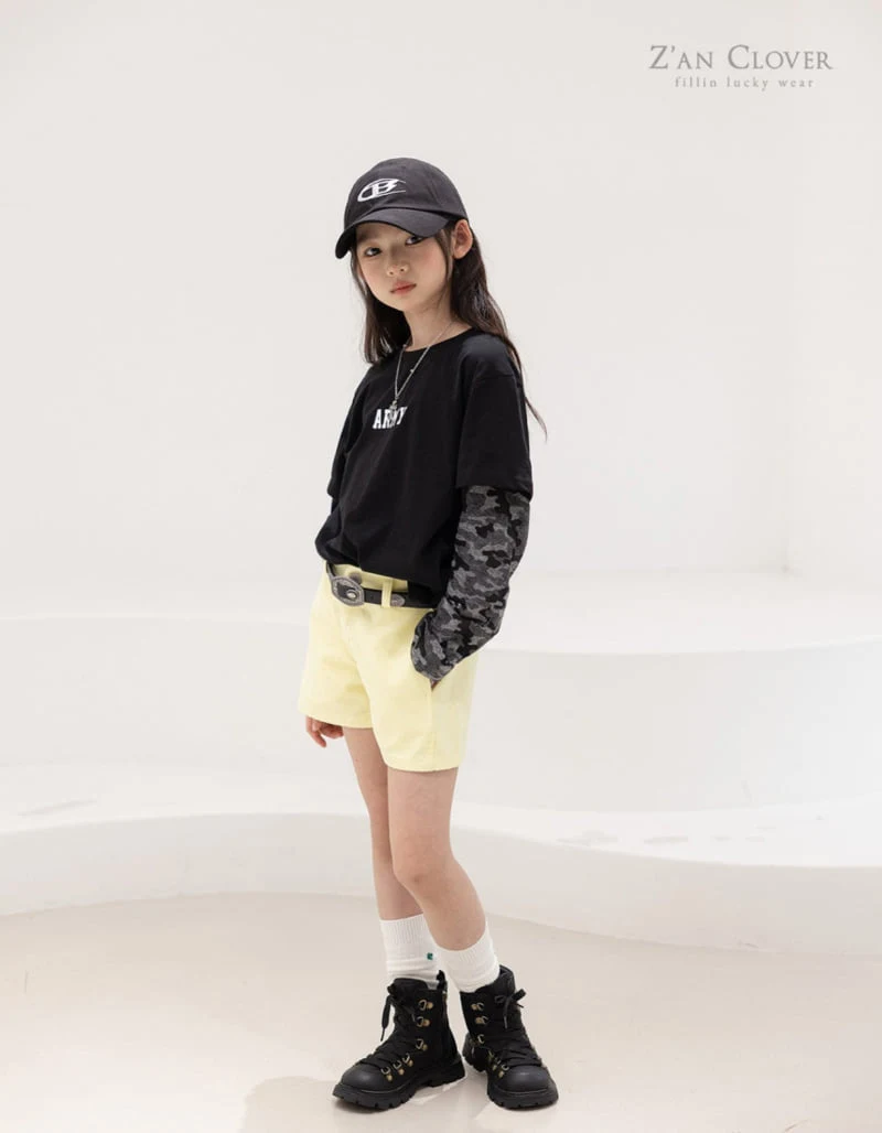 Zan Clover - Korean Children Fashion - #toddlerclothing - Short Cotton Pants - 8