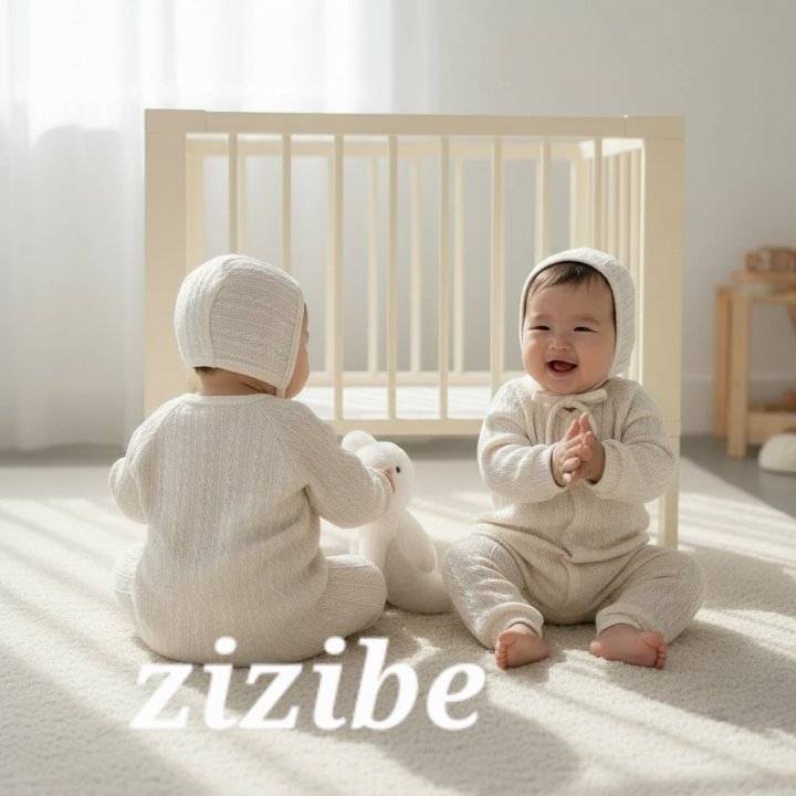 Zizibe - Korean Baby Fashion - #smilingbaby - Ruby Knit Bodysuit (with Hat) - 4