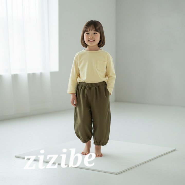 Double Layer Gauze Jogger Pants by Zizibe for Baby - view 1