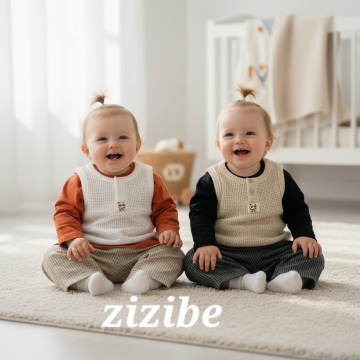 Zizibe - Korean Baby Fashion - #babyboutique - Chrome Panda Vest - 4