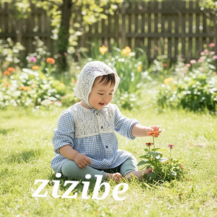 Zizibe - Korean Baby Fashion - #babyboutiqueclothing - Check One-Piece One-piece (Bebe + Hat) - 3