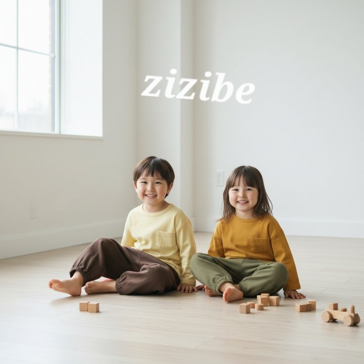 Double Layer Gauze Jogger Pants by Zizibe for Baby - view 2