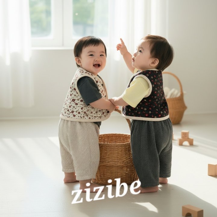 Zizibe - Korean Baby Fashion - #babyboutiqueclothing - Check Baggy Pants