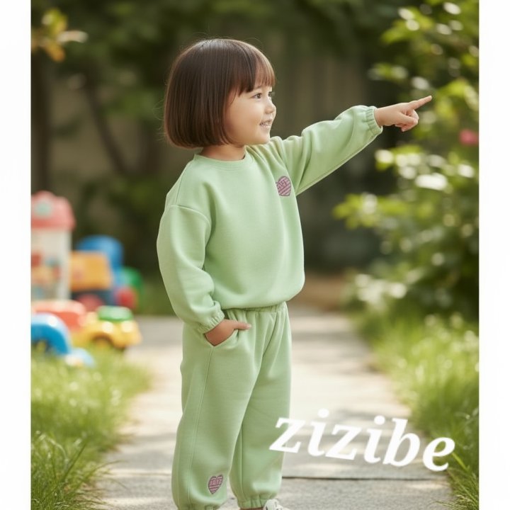 Zizibe - Korean Baby Fashion - #babyboutiqueclothing - Heart Top Bottom Set - 11