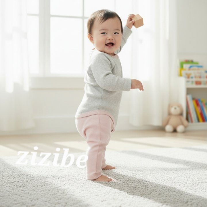 Zizibe - Korean Baby Fashion - #babyboutiqueclothing - Ribbed Bodysuit Pants Set - 9