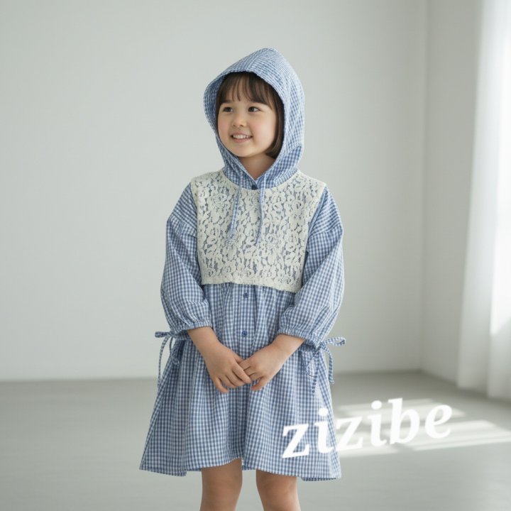Check One-piece (Lace Bib Not Included) by Zizibe for Baby - view 9